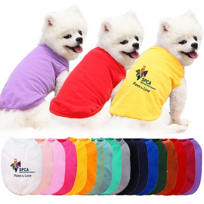 Muti-color Pullover Fleece Dog Vest