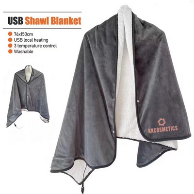 USB Electric Shawl Blanket