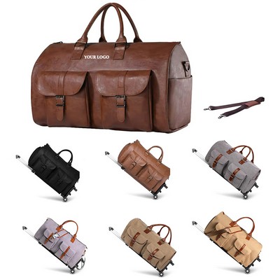 Canvas Duffle Leather Bag For Travel