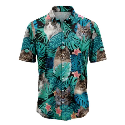 Men's Custom Sublimated Hawaiian Shirt With Pocket