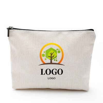 Travel Canvas Makeup Pouches With Zipper