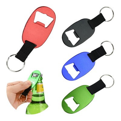 Bottle Opener Keychain w/ Strap