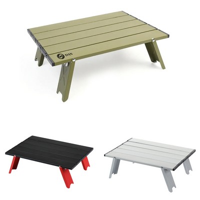 Compact camping table