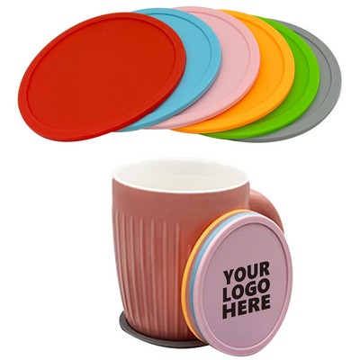 Customizable Round Silicone Coaster