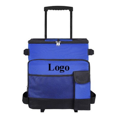 Insulated Soft Cooler Bag with Wheels and Handle