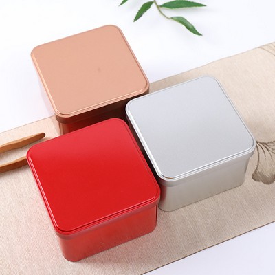 Matte Square Tin Box