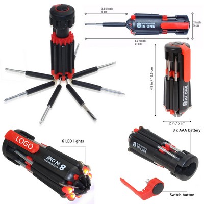 LED Light Multi-Tool Screwdriver