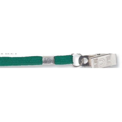 Stock Flat Nylon Breakaway Lanyard with Bulldog Clip (3/8"x36")