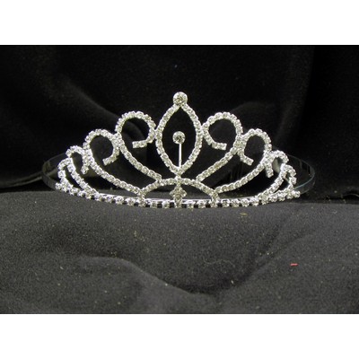 Crystal Swirl Tiara (1 3/4" High)