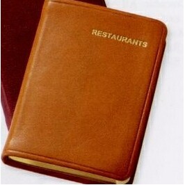 Post Miniature Restaurant Journal W/ Leather Cover