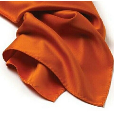 Discontinued - Orange Silk Scarf - 30"x30"