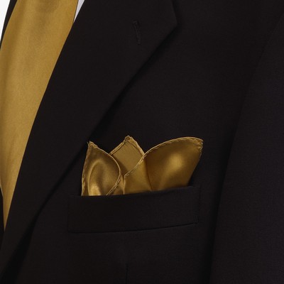 Vegas Gold Silk Pocket Square