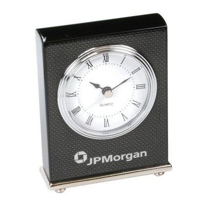 Carbon Fiber Design Rectangular Desktop Clock