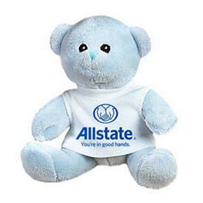 5" Quincy Baby Blue Bear w/Shirt Stuffed Animal