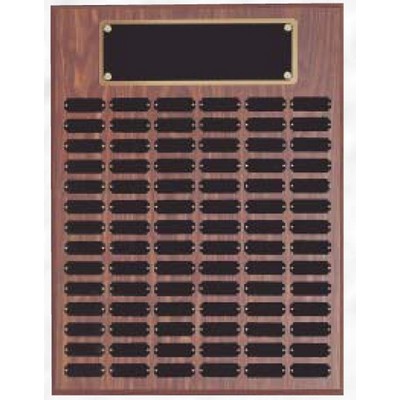 Perpetual 102 Plate Plaque w/ Black Brass Plates (18"x24")