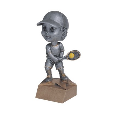 Male Tennis Bobble Head (6")