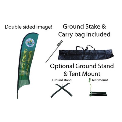 12' Double Sided Feather Flag Kit W/ Carry Bag