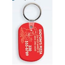 Oval Tag Keychain