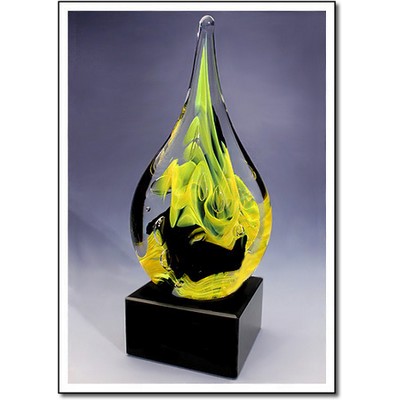 Brimstone Art Glass Sculpture w/o Marble Base (3"x6.5")