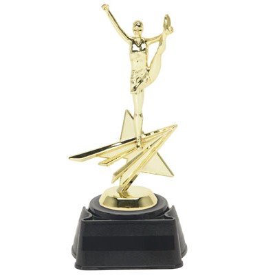 Cheerleader Star Figure Trophy 8-1/4" Tall