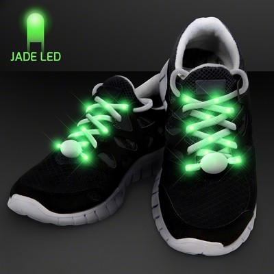 Jade Light Up Shoelaces for Night Runs - BLANK