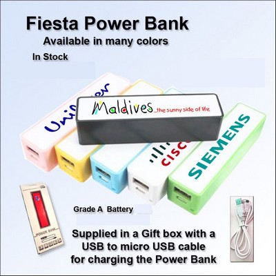 Fiesta Power Bank - 2000 mAh