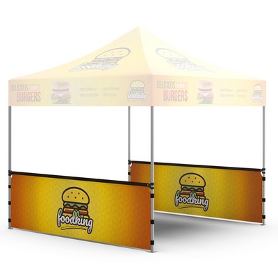 10'x3' Double Sided Canopy Side Skirts w/Rail Hardware