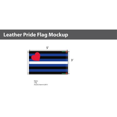 Leather Pride Deluxe Flag 3'X5'