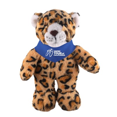 Soft Plush Stuffed Leopard with Bandana