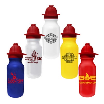 20 Oz. Value Cycle Bottle w/Fireman Helmet Push 'n Pull Cap