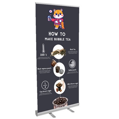 36" Econo Retractable Banner (Graphic & Hardware Package) - Printed in the USA