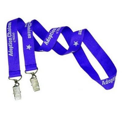 3/4'' Double Ended Polyester Lanyard