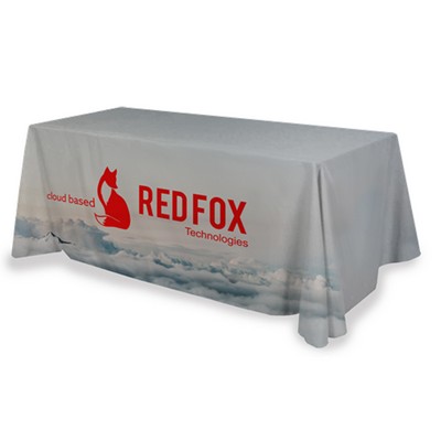 Standard 8ft Table Throw - Full Color - 3 sided