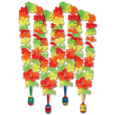 Fiesta Lei w/ Maraca Medallion