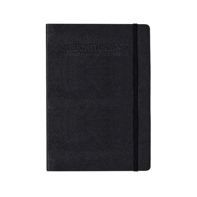 A5 Medium Softcover Notebook - Black, Plain Pages