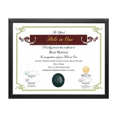 Acacia Certificate Holder - Black 8½"x11"