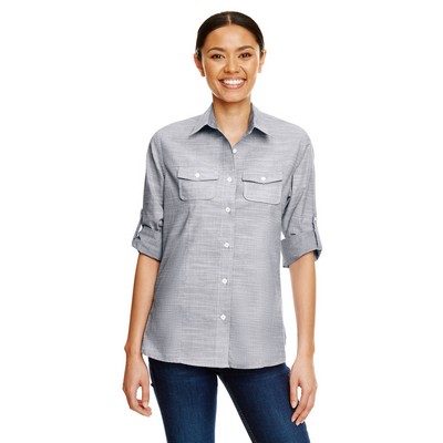 Burnside Ladies' Texture Woven Shirt