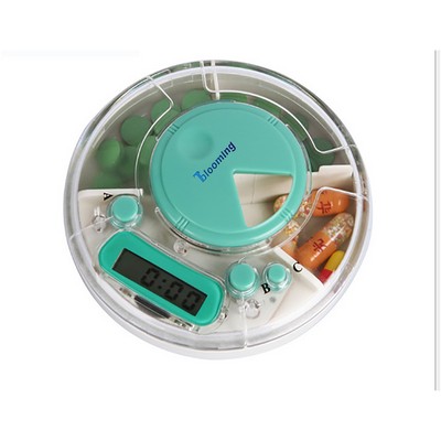 7 Day Round Alarm Pill Box Timer