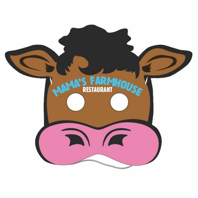 Cow Mask w/Elastic Band - Digital