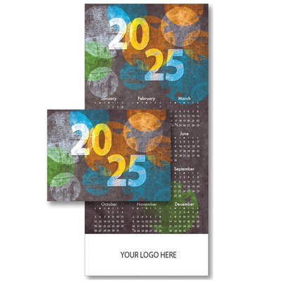 2025 Graphic Circles Calendar Card