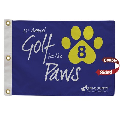 Golf Flag with Canvas Heading Double-Sided