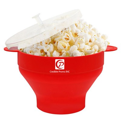 Collapsible Microwave Silicone Popcorn Bowl Maker