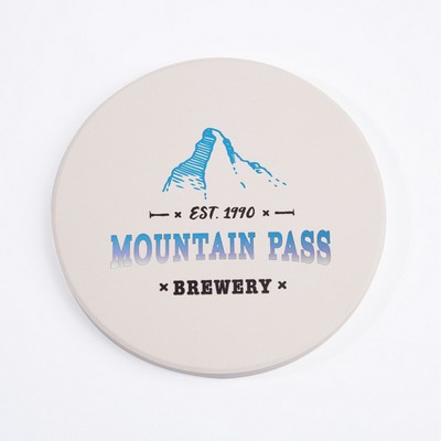 Round Ceramic Coaster (Full Color Imprint)