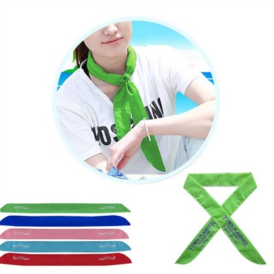 Light Green Cooling Bandana w/Non-Toxic Cooling Crystals