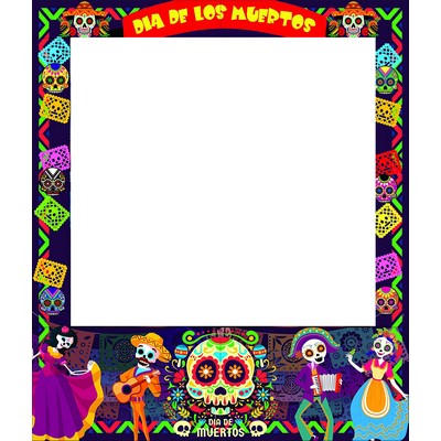 'Day of the Dead' Party Photo Frame Prop, 35 X 30 inches