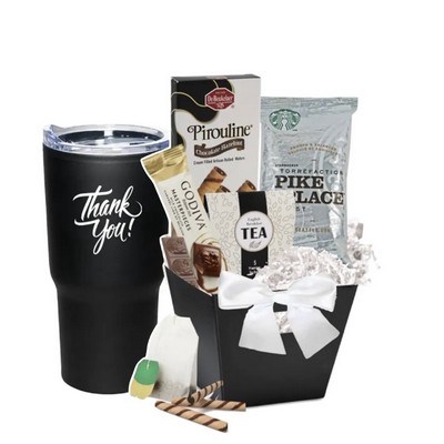 Thank You Tumbler with Starbucks Coffee Basket