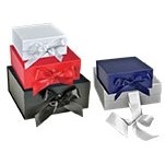 Scratch Resistant Matte Finish Ribbon Magnetic Box (10"x10"x4")