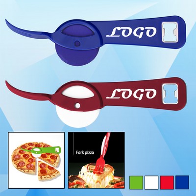 Pizza Cutter w/Bottle Opener & Fork