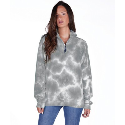 Unisex Crosswind Quarter Zip Sweatshirt (Tie-Dye)