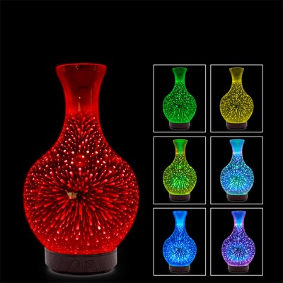 GP72954 / 100ml 3D Glass Aroma Essential Oil Diffuser Humidifier